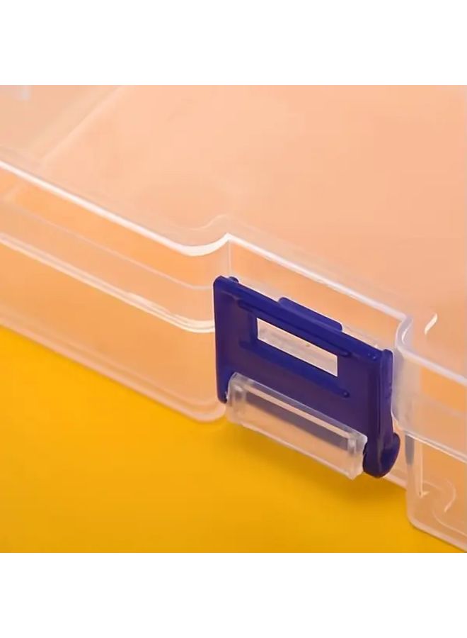 5 Pack Large Transparent Plastic Storage Boxes With Lids Waterproof Stackable Organizer Containers For Beads Earrings And Small Items Durable Rectangular File Organizers - Image 5