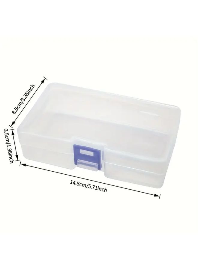 5 Pack Large Transparent Plastic Storage Boxes With Lids Waterproof Stackable Organizer Containers For Beads Earrings And Small Items Durable Rectangular File Organizers - Image 2