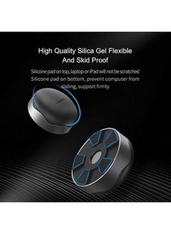 Hagibis Laptop Cooling Pad Ergonomic Laptop Stand Small Invisible Cooler Ball Portable Magnetic Foot Heat For Macbook Pro Computer Grey  - Image 4
