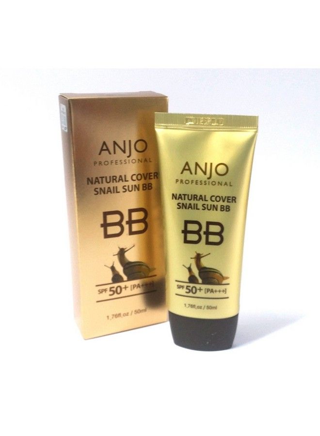 ANJO O] Natural Cover Snail Sun Bb Cream Spf 50+Pa+++ 50Ml X 1Ea / Makeup Base/Snail Mucus/Korean Cosmetics - Image 3