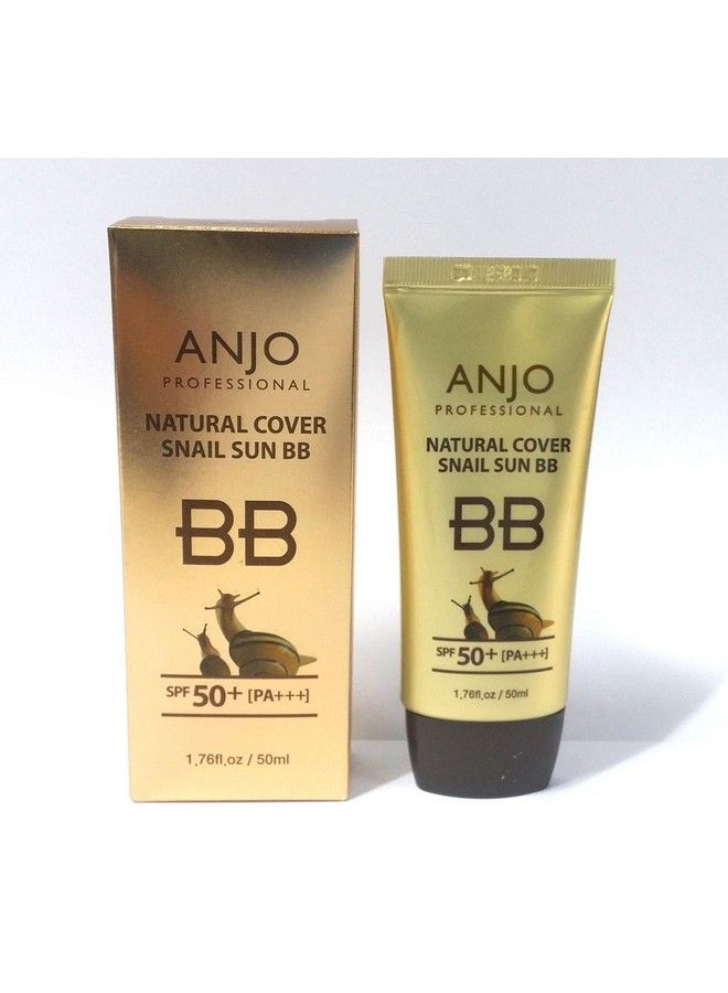 ANJO O] Natural Cover Snail Sun Bb Cream Spf 50+Pa+++ 50Ml X 1Ea / Makeup Base/Snail Mucus/Korean Cosmetics - Image 1