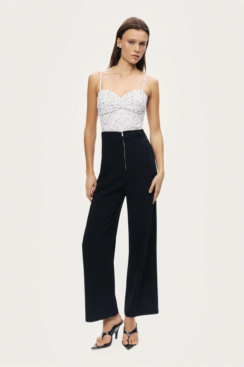 نوكتورن High-Waist Wide-Leg Pants
