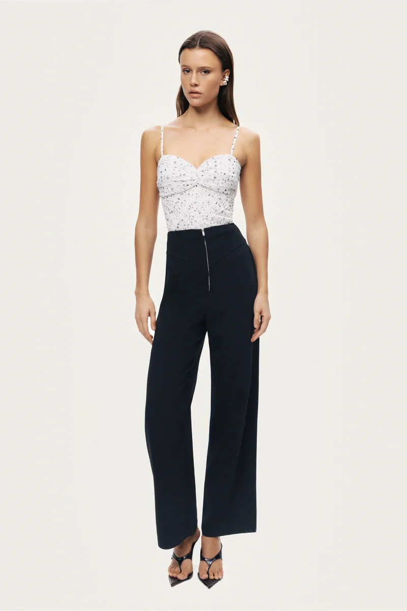 نوكتورن High-Waist Wide-Leg Pants