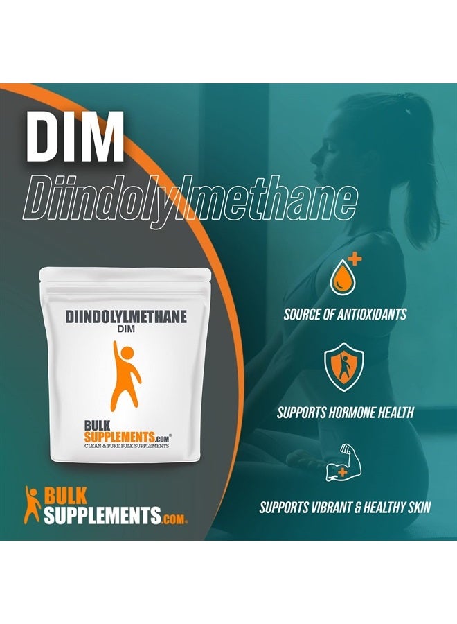 BULKSUPPLEMENTS.COM DIM Powder (Diindolylmethane) - DIM Supplement for Liver Support - Gluten Free, Soy Free Powder - 200mg per Serving, 1250 Servings (250 Grams - 8.8 oz) - Image 3