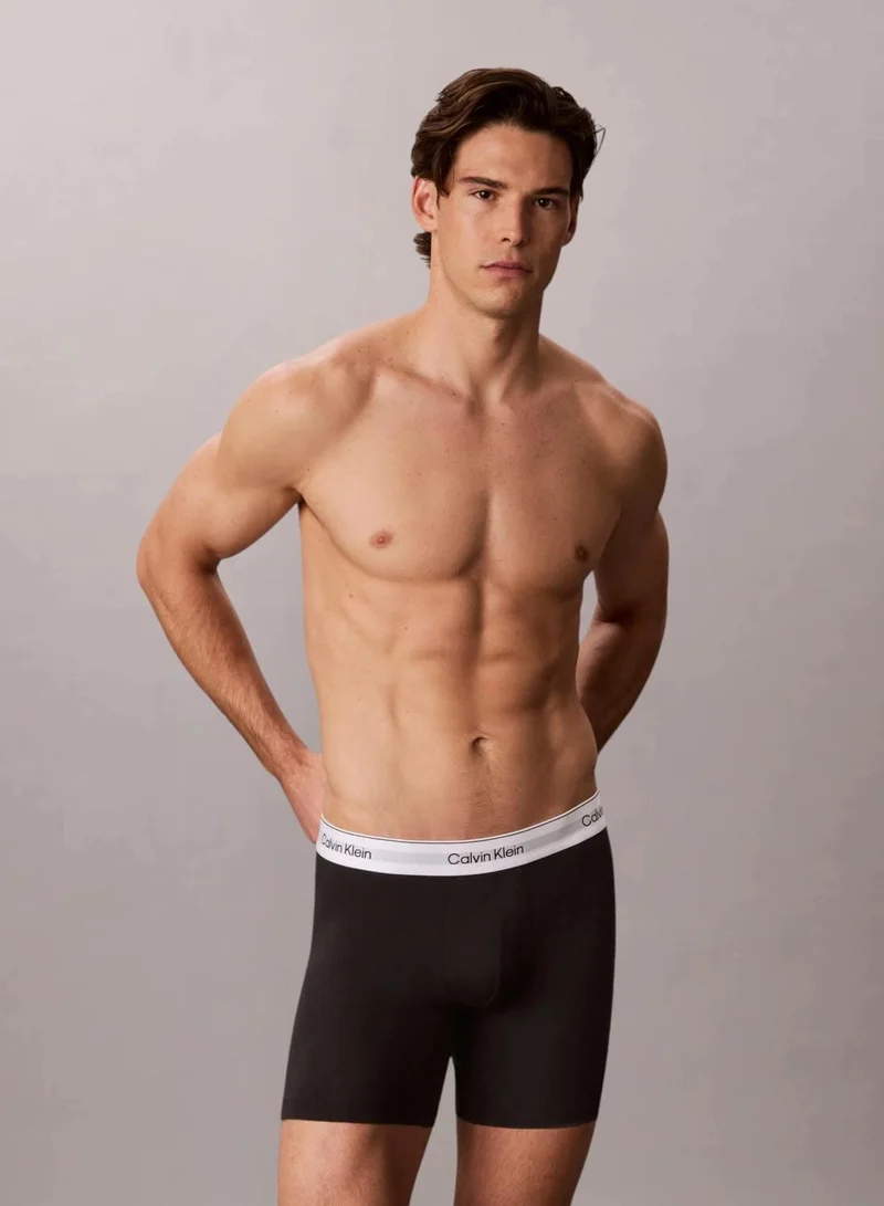 Calvin Klein 3 Pack Boxer Briefs - Icon Cotton Stretch