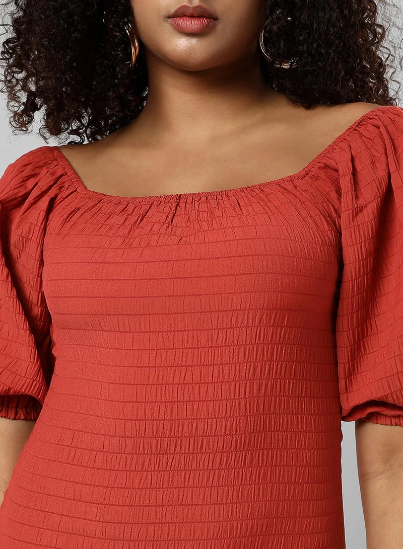 PINACOLADA Shirred Bodice Dress