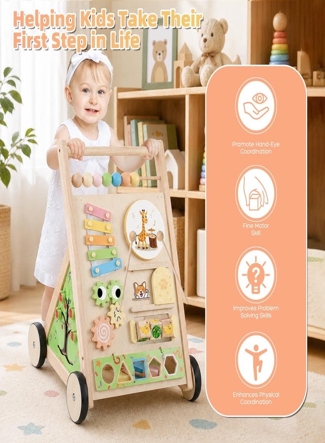 RECEKA Store Wooden Baby Walker with Wheels Baby Push Walker for Boys Girls 6-12 Months - Image 5