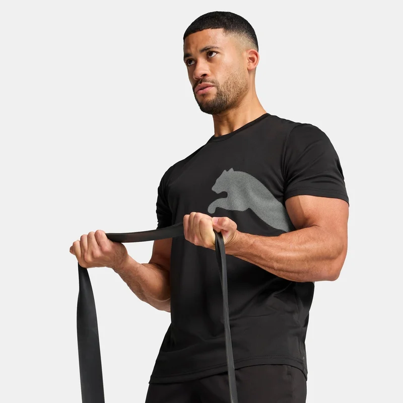 PUMA Men's Train All Day Big Logo T-Shirt