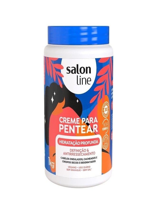 Salon Line خط علاج (كريم للتسريح) سالون لاين - ترطيب عميق 1000 غ - (مجموعة علاج سالون لاين (كريم للتسريح) - ترطيب عميق 35.27 أونصة) - Image 2