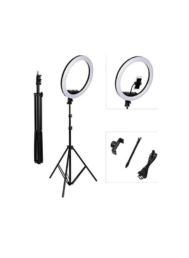 مصباح حلقي MJ-38 RGB LED حلقي 38 سم مع حامل ثلاثي القوائم - Image 3