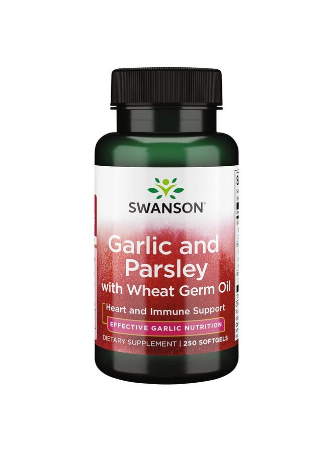 SWANSON Garlic & Parsley Promotes Heart Support And Immune Support Garlic Oil And Parsley Seed Oil Supplement For Enhanced Wellness (250 Softgels) - Image 1