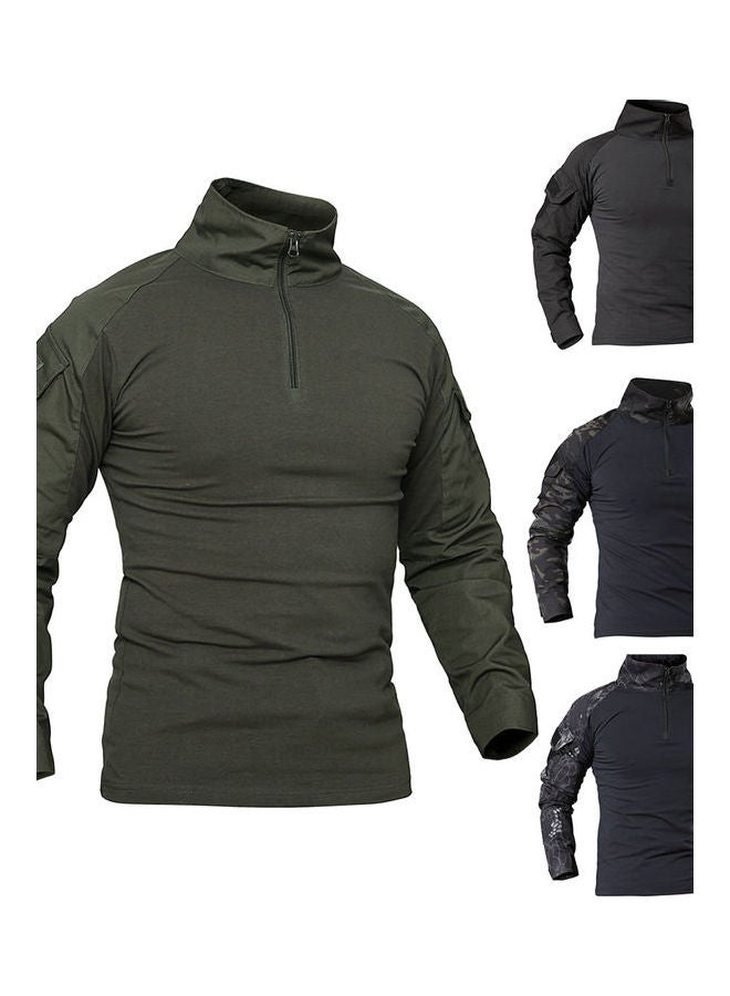 NIBEMINENT Camouflage Long Sleeve Zipper Assault Frog Combat Shirt 3# - Image 3