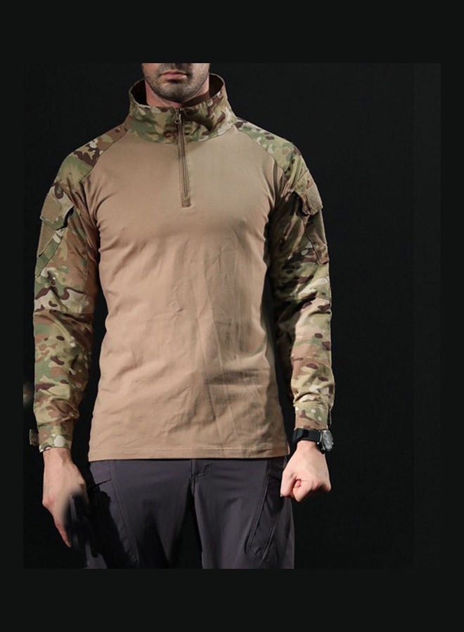 NIBEMINENT Camouflage Long Sleeve Zipper Assault Frog Combat Shirt 3# - Image 4