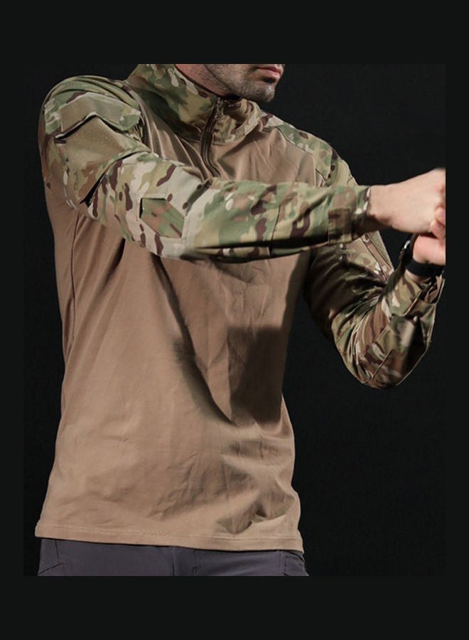 NIBEMINENT Camouflage Long Sleeve Zipper Assault Frog Combat Shirt 3# - Image 5