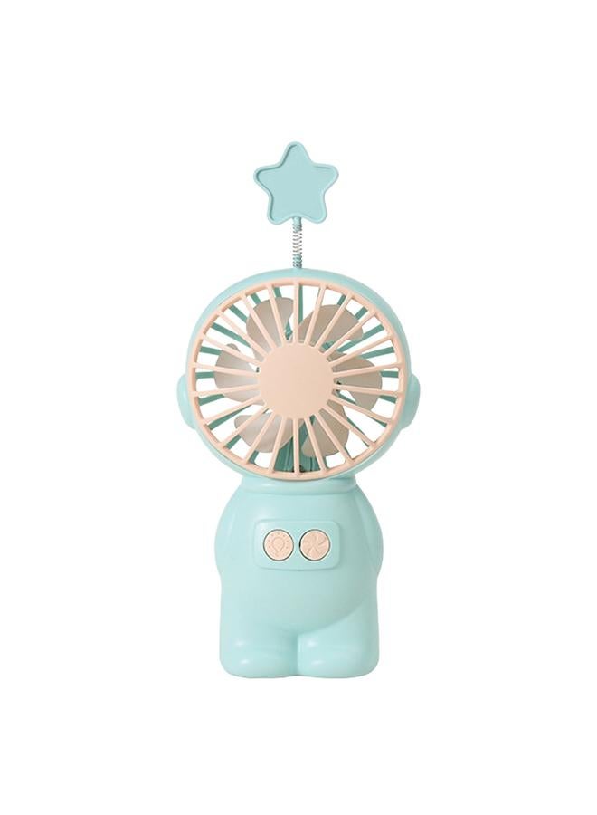 Handheld Fan Space Man Shape Quiet Mini Rechargeable Portable Night Light for School Office - Image 1