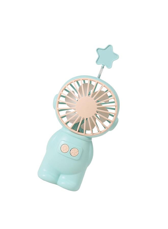 Handheld Fan Space Man Shape Quiet Mini Rechargeable Portable Night Light for School Office - Image 4