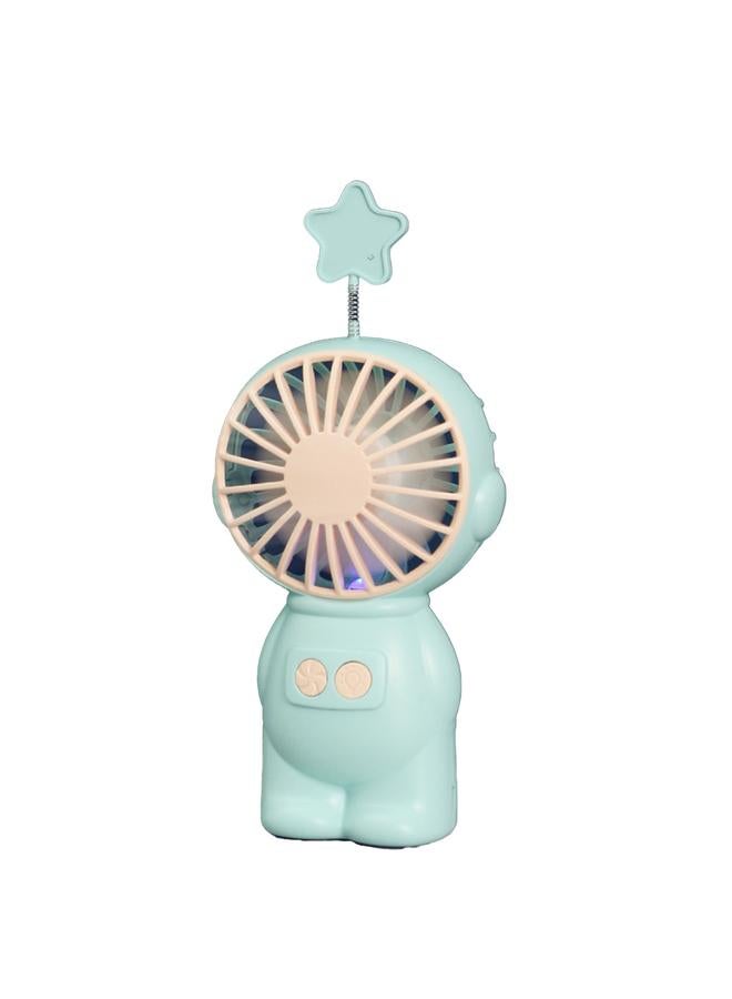 Handheld Fan Space Man Shape Quiet Mini Rechargeable Portable Night Light for School Office - Image 3