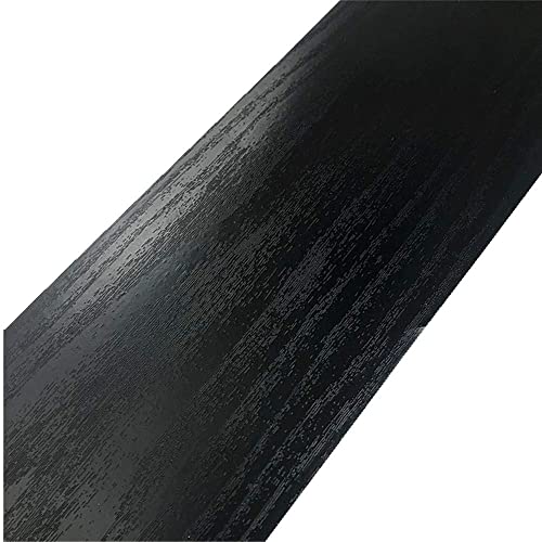 MULLSAN 10Meters Black Wood Wallpaper Border Peel & Stick Wall Covering Kitchen Bathroom Bedroom Tiles Decor Sticker - Image 4