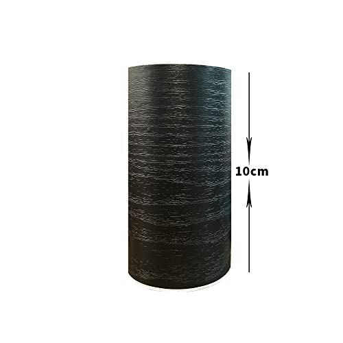 MULLSAN 10Meters Black Wood Wallpaper Border Peel & Stick Wall Covering Kitchen Bathroom Bedroom Tiles Decor Sticker - Image 3