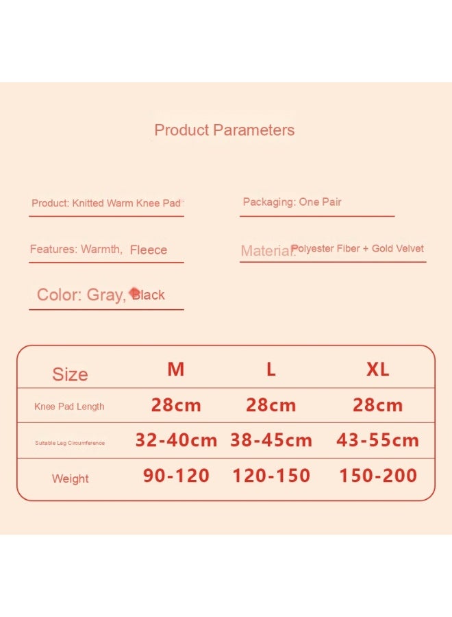 NIBEMINENT Gold Velvet Knee Sleeve - Essential Winter Warmth - Image 2