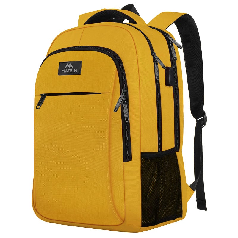 MATEIN Travel Laptop Backpack, Sturdy Anti Theft College School Backpack for Girls Boys with USB Charging Port, Water Resistant 15.6 Inch Computer Daypack Student BookBag Gift for Women and Men - Image 1