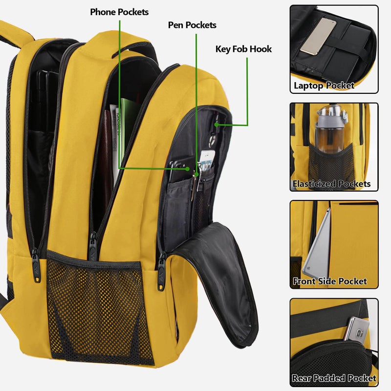 MATEIN Travel Laptop Backpack, Sturdy Anti Theft College School Backpack for Girls Boys with USB Charging Port, Water Resistant 15.6 Inch Computer Daypack Student BookBag Gift for Women and Men - Image 3