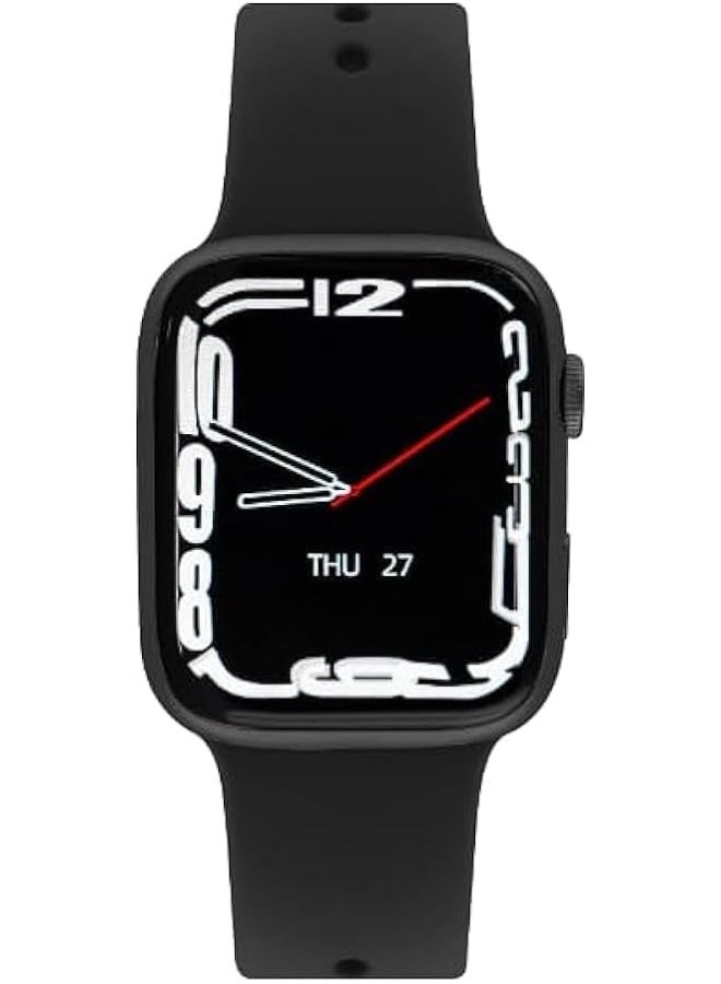 سلازنجر ساعة سلازينجر للجنسين بشاشة ذكية وسوار سيليكون - أسود