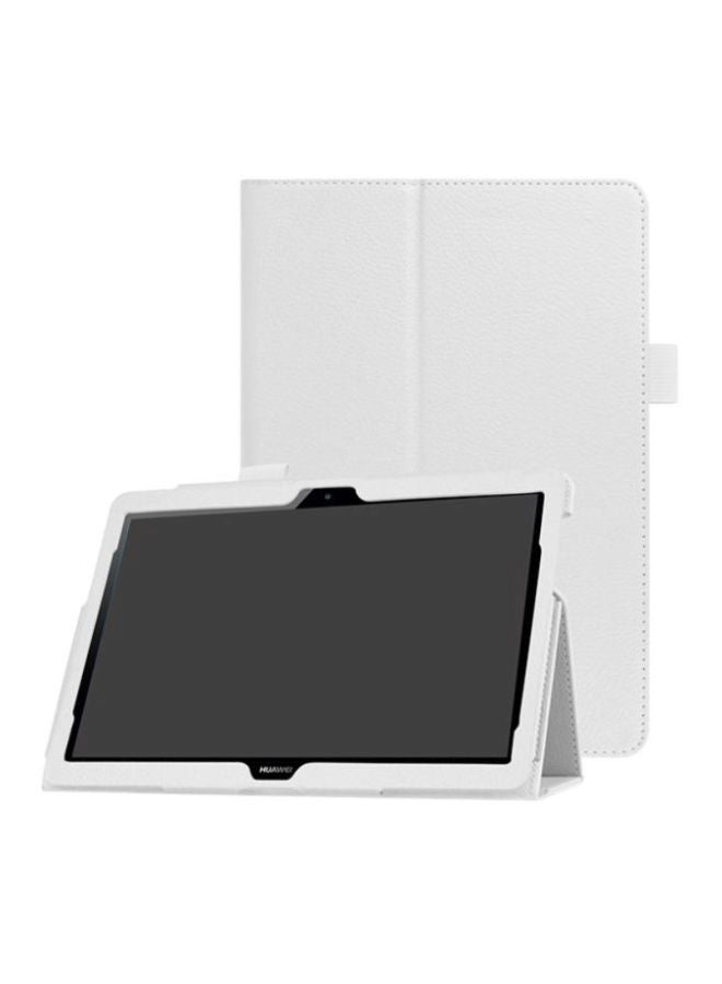 Alyashmac Flip Cover Case For Huawei Media Pad T3 10 /Honor White