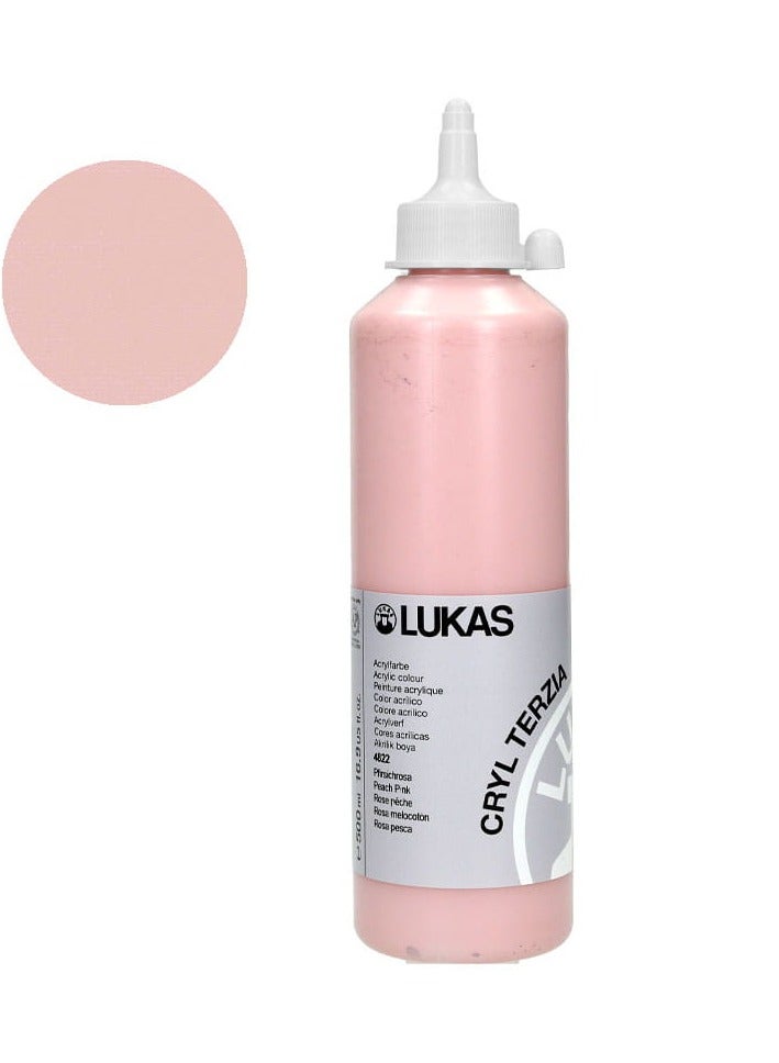 Lukas CRYL TERZIA LUKAS ACRYLIC PAINT 500ML - PEACH PINK