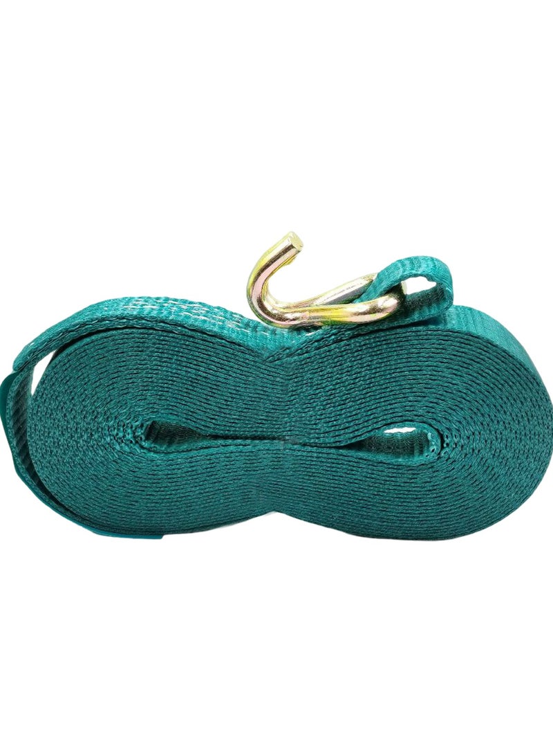 TOTAL TOTAL Ratchet Tie Down Strap 3 Ton Capacity 10 Meter x 50mm Width Heavy Duty Lashing Belt with Double J Hook and Metal Buckle for Cargo Transport Load Securing THTRS3101 - Image 3