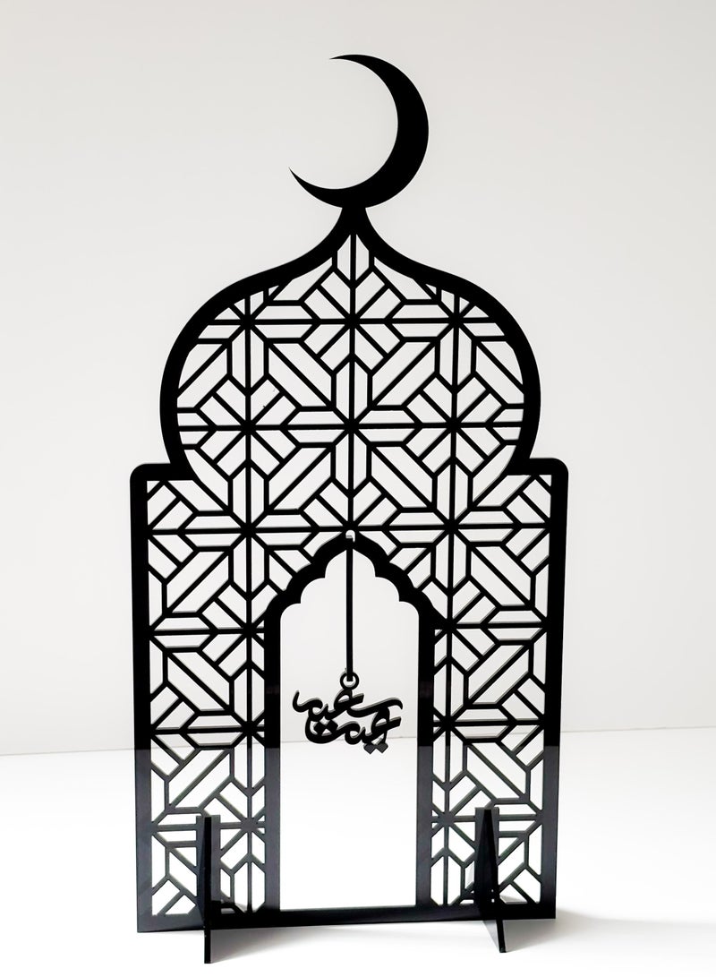 لوحة ستاند ديكور من الأكريليك معلق به عبارة عيد سعيد - Image 4