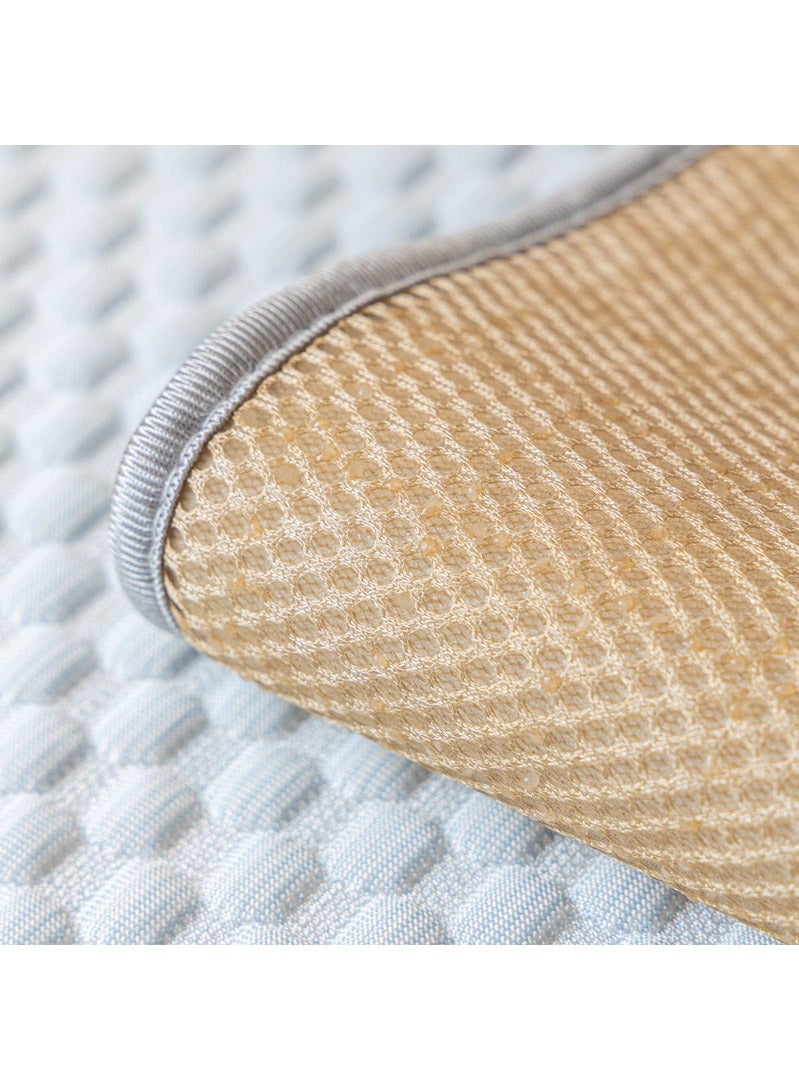 SUNYS Summer Ice Silk Cool Bean Bag Sofa Cushion - Polka Dot & Solid Color, Non-Slip, Chill-Feel Couch Pad Cover - Image 3