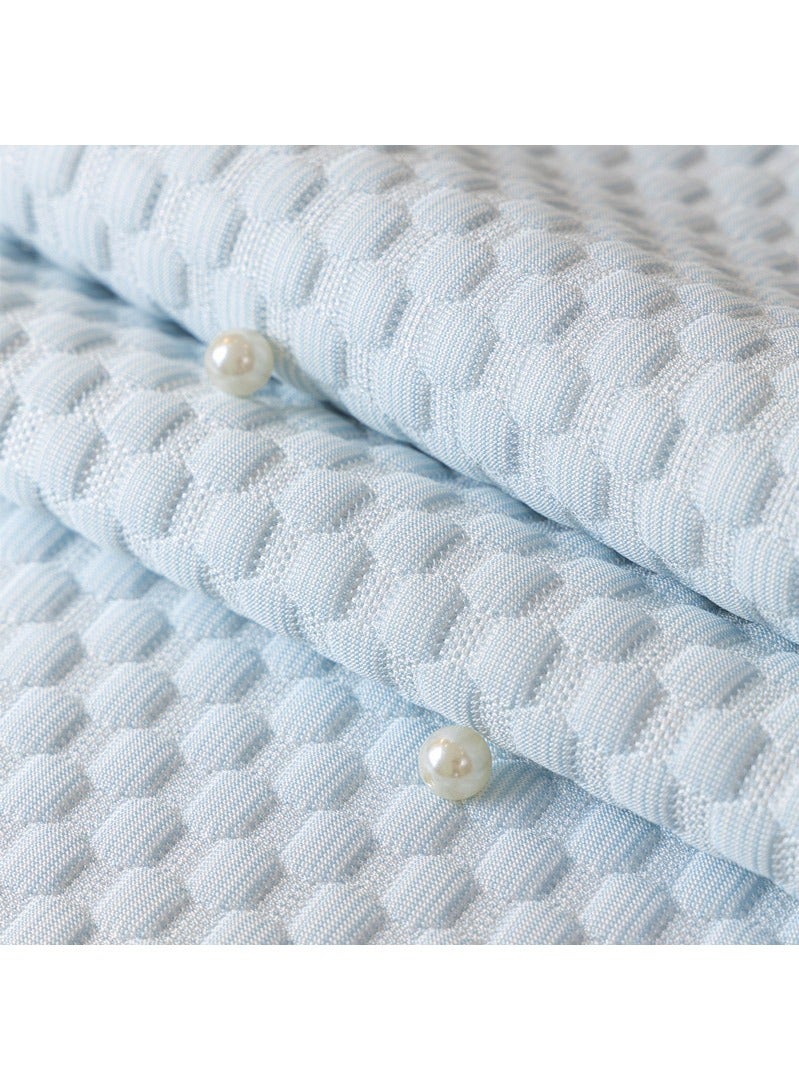 SUNYS Summer Ice Silk Cool Bean Bag Sofa Cushion - Polka Dot & Solid Color, Non-Slip, Chill-Feel Couch Pad Cover - Image 4