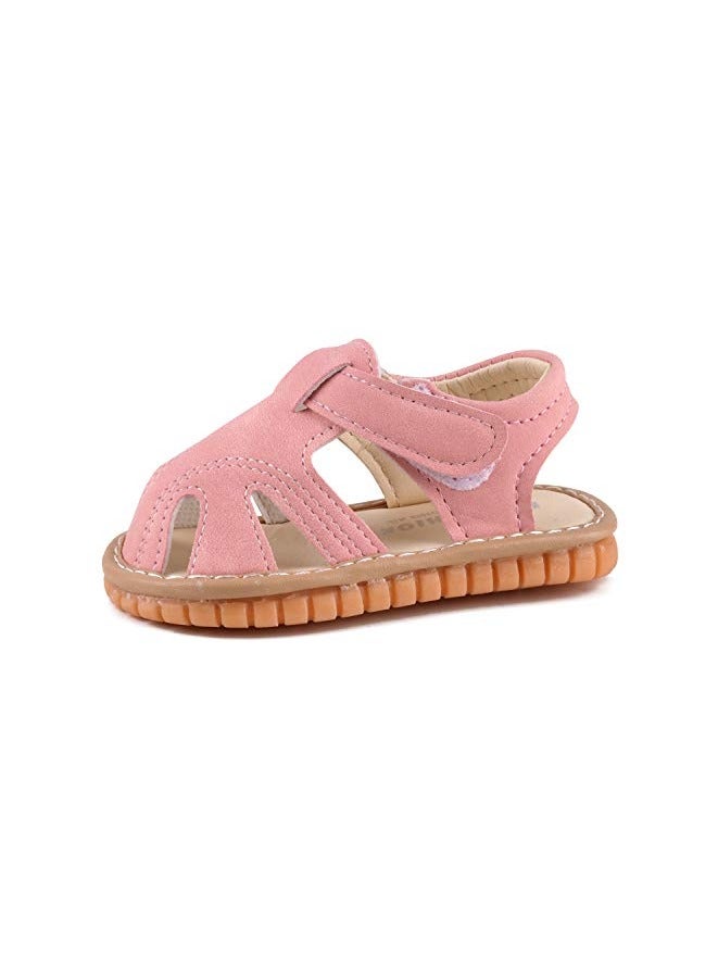 Boys Girls Summer Squeaky Sandals Closed-Toe Anti-Slip Premium Rubber Sole Toddler First Walkers Shoes - Image 1