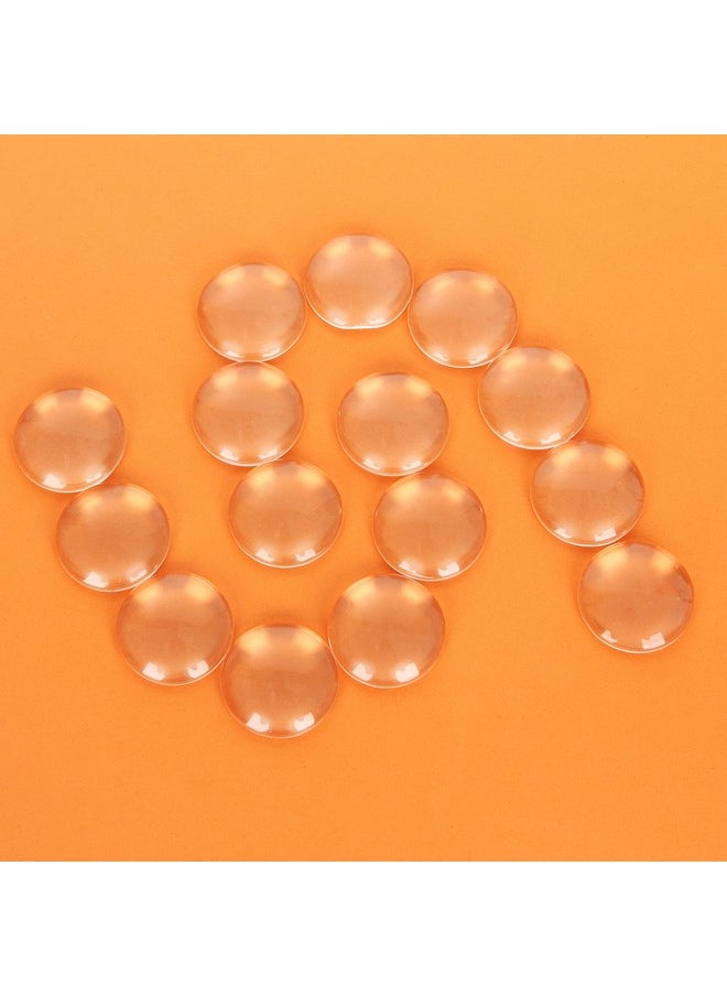 SENENQU - 200 Pcs Transparent Glass Cabochons 1 Inch Glass Dome Cabochons Crystal Clear Round Cabochon Non-Calibrated Round 1 Inch/25Mm Round Cabochons Tiles For Craft Cameo Pendants Photo Jewelry Necklaces1 - Image 1