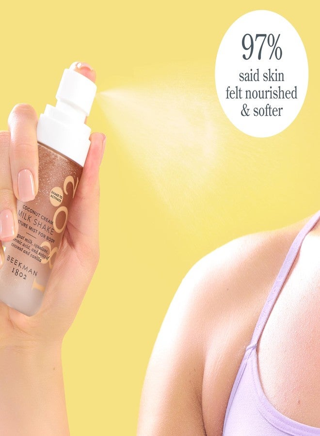 Beekman 1802 Milk Shake Body Mist - Coconut Cream 4.7 fl oz - Hyaluronic Acid, Jojoba Oil, Instantly Moisturizes, Hydrates & Softens, Good for Sensitive Skin, Cruelty Free - Image 2