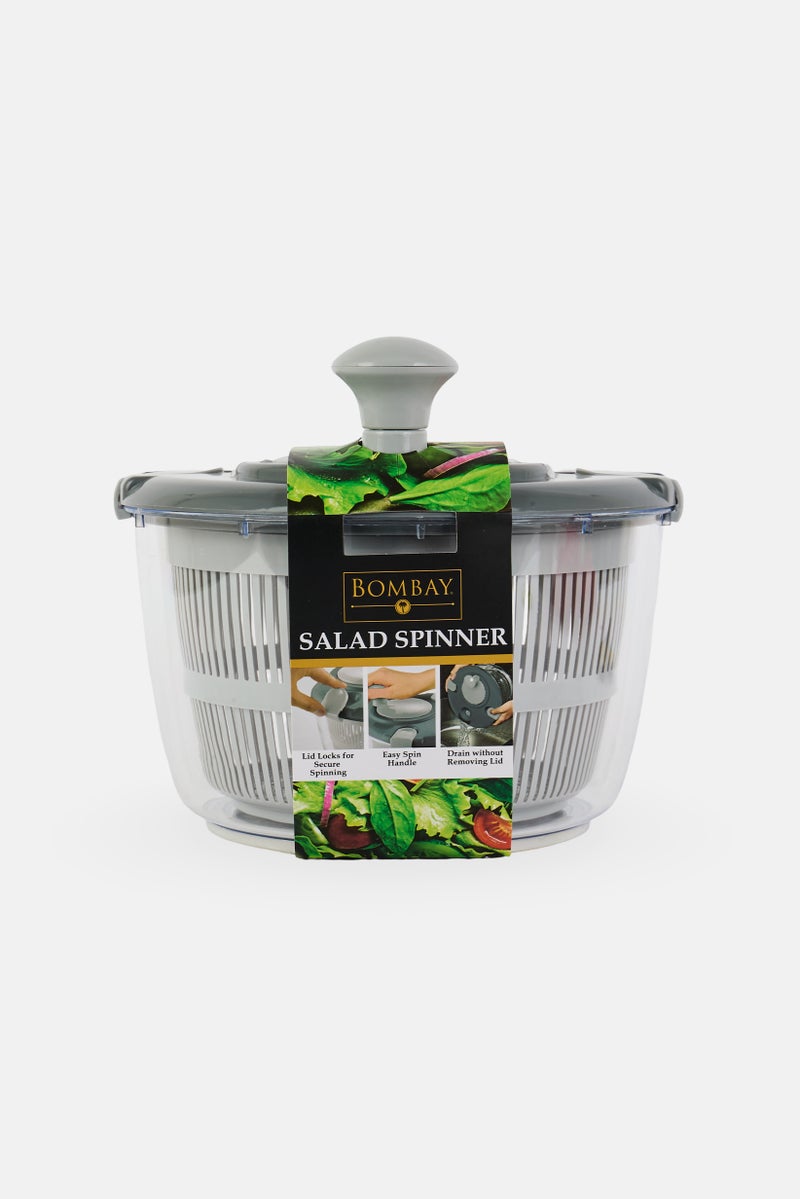 Bombay 5 Quart Salad Spinner, Grey - Image 1