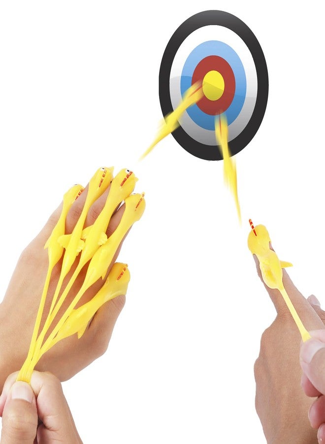 LOKIPA 50PCS Flying Chicken Slingshot, Rubber Chicken Slingshot Slingshot Finger Toys for for Kids Adults Party Favors Goodie Bags Stuffers Novelty Classroom Rewards - Image 4