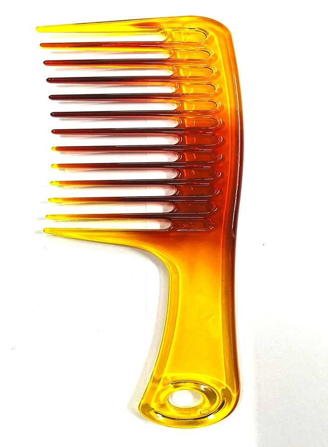 Maple Large Handle Shampoo Hair Comb Detangling Premium Dressing Zee Comb for Men,Women Combo Tortoise Shell Pattern Multicolour, Pack of 1 - Image 1