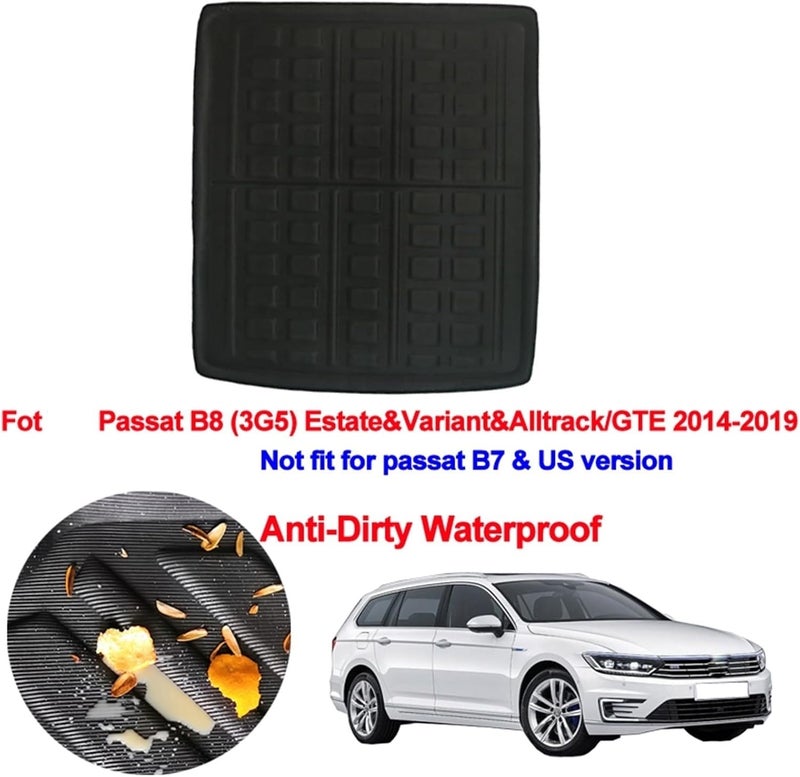 Wivplex Car Rear Trunk Mat for VW Passat B8 - Image 3
