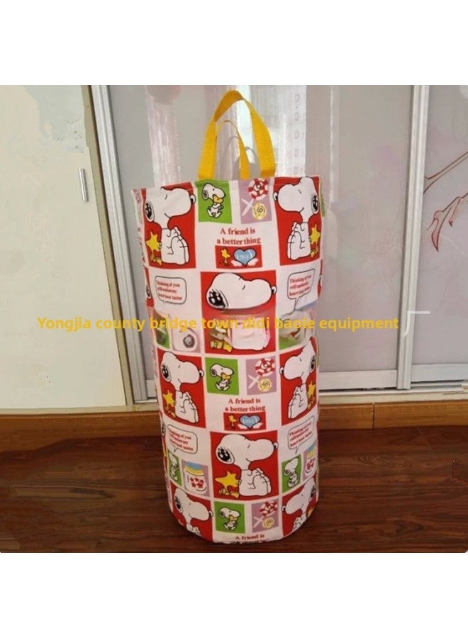 Special Offer Children's Jump Bag Oxford Cloth Thickened Adult Feeling Pull Handbag Kangaroo Jump Bag Direct Sales-Color:Snoopy Red 100*68cm  - Image 1
