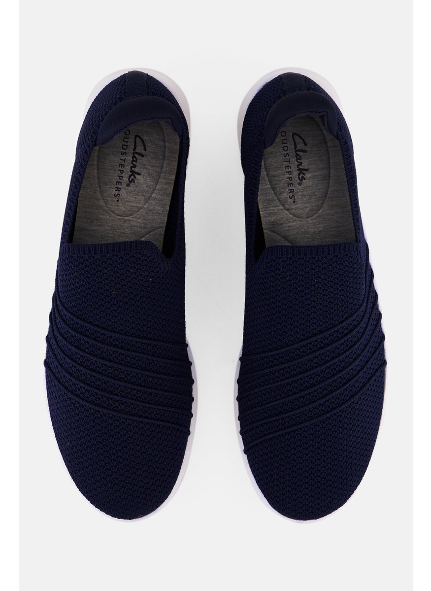 clarks - Women Standard Lace Up Casual Shoes, Navy - Image 1