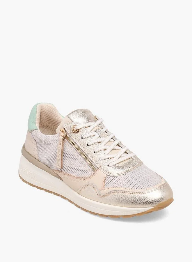 Carmela Women Leather Lace-Up Ankle Sneakers