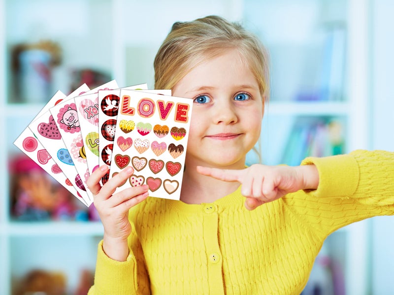 Joy Bang 308 Pcs Valentines Stickers For Kids  30 Sheets Valentines Day Stickers Crafts Red Pink Heart Stickers Love Stickers Valentines Day Decorative Stickers For Gifts Party Favors Supplies - Image 5