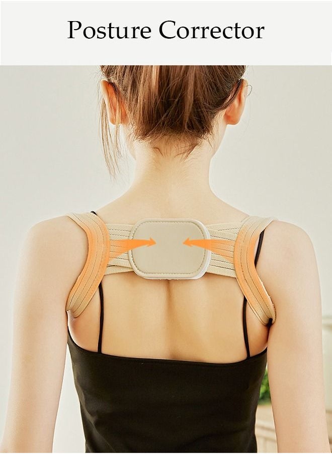 DUNISO Posture Corrector Belt for Men and Women Comfortable Adjustable Back Braces Improve Neck Shoulder Posture Bands Pain Relief for Back, Shoulders, Neck  - Image 2