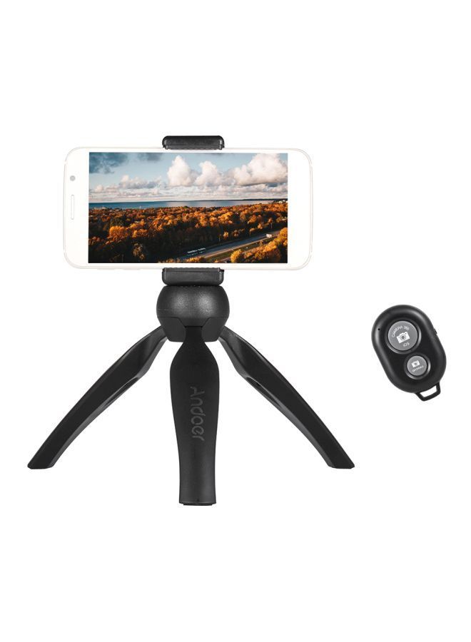 NIBEMINENT Tabletop Tripod Stand With Remote Black  - Image 1