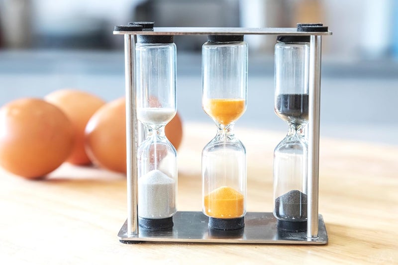 Master Class Professional Stainless Steel Triple Sand Timer, Display Boxed - Image 2