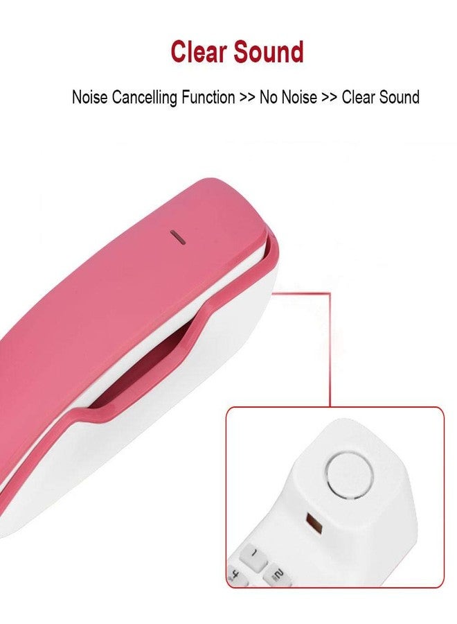 ASHATA Basic Corded Phone, Landline Phones for Home, Pause/Mute/Last Number Redial Functions, Wall Mounted House Phone Telephone Built in Dial Pad, - Image 4