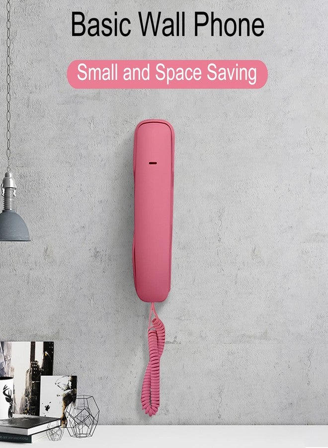 ASHATA Basic Corded Phone, Landline Phones for Home, Pause/Mute/Last Number Redial Functions, Wall Mounted House Phone Telephone Built in Dial Pad, - Image 2