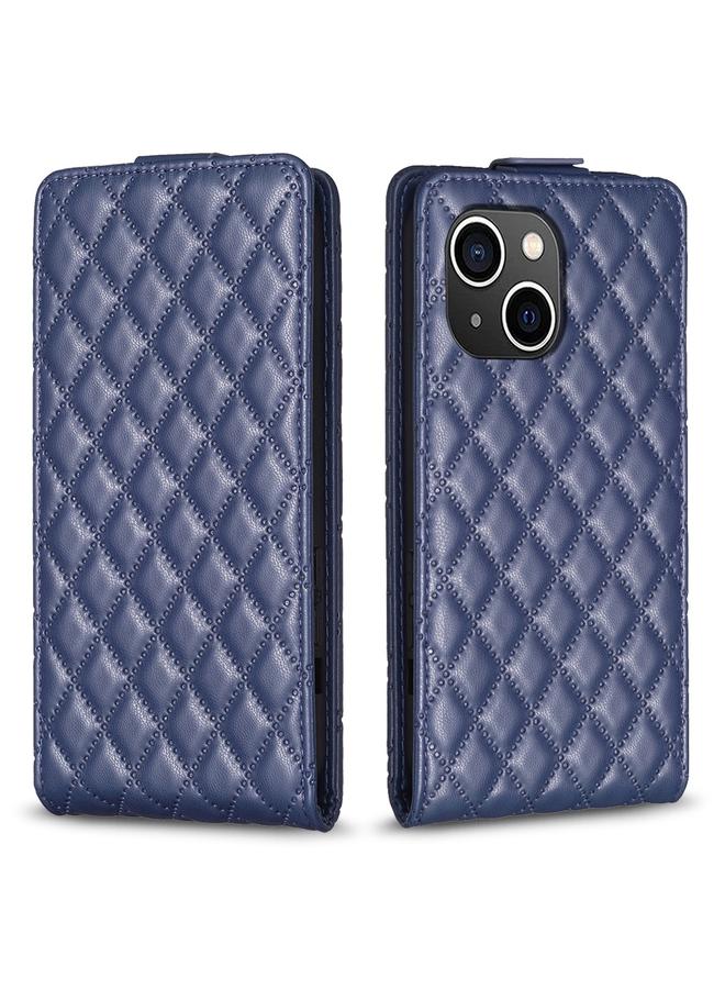 S-TOP Case For iPhone 14 Diamond Lattice Vertical Flip Leather Phone Case - Image 1